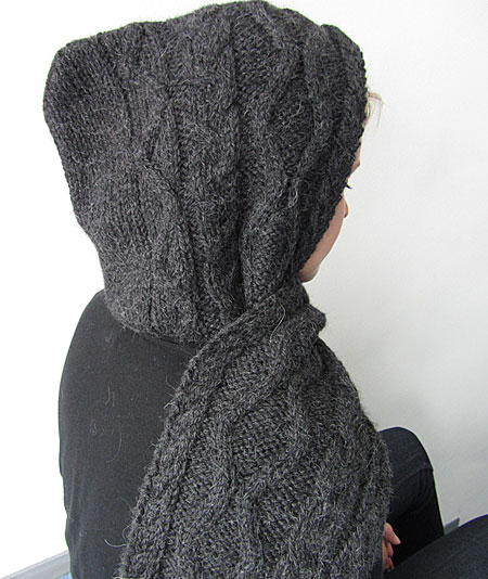 Kapuzenschal, hooded scarf