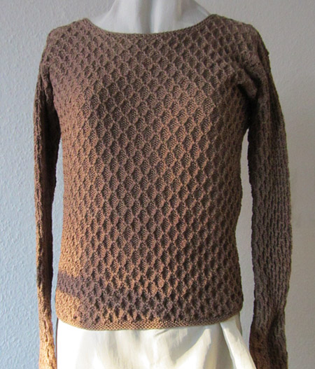 Pullover im Fangmuster