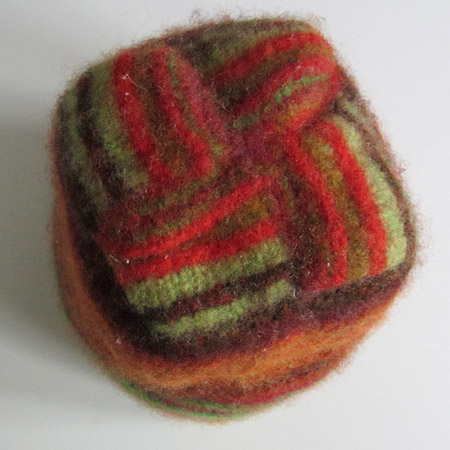 Felted Cloche von oben