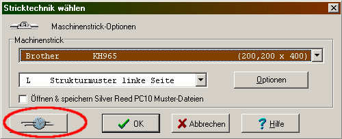 Umwandeln zu Handstrick