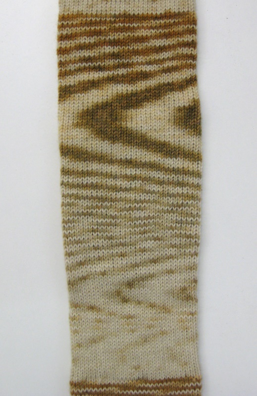 gestricktes Kurvenmuster