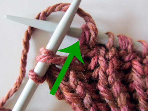 Einstechen in Pfeilrichtung