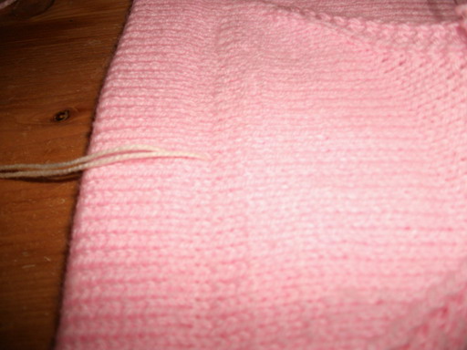 Strickbild am unteren Rand - eigenes Bild