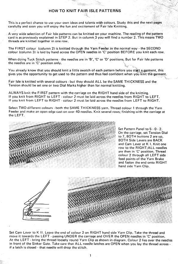 Empisal Knitmaster 305 Stitch Pattern Instructions Supplement Pattern Knitting spi_Page2.png